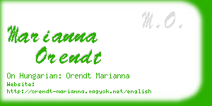 marianna orendt business card